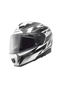 Resim Schuberth S3 Thunder Kapalı Motosiklet Kaskı Siyah Beyaz 
