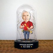 Resim Mimar Karikatürlü Işıklı Fanus Biblo 