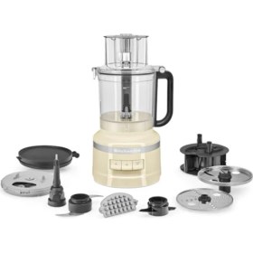 Resim KitchenAid 5KFP1319EAC 3,1 Litre Krem Mutfak Robotu Plastik Gövde İle Çok Fonksiyonlu 