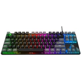 Resim Acer Emachines Eak87 Rgb Mekanik Red Switch Tkl Oyuncu Klavyesi - Siyah Gri 87 Tuş Kompakt Gaming 