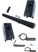 Resim Techno Stock Slc-270bt Optik Çıkış 4.2.2 Kanal Soundbar Tv Ses Sistemi Çift Subwoofer 270w 230w 