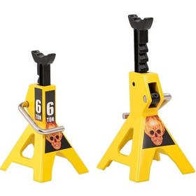 Resim Kosona Rc Araçlar İçin Gerçekçi 6 Tonluk Sarı Hidrolik Kriko Seti - 2 Parça 
