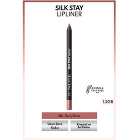 Resim Note Cosmetics Silk Stay Lipliner Suya Dayanıklı İpeksi Dudak Kalemi 04 Berry Rose 
