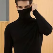 Resim Erkek Slim Fit Balıkçı Yaka Gömlek - Ultra Yüksek Yaka Üstler, Esnek Resmi ve Günlük Temel Katmanlama Gömleği - Tüm Sezon Minimalist Ofis Giyim, Erkek Kazak, Erkek Balıkçı Yaka Eşofman Takımı, Erkek Tişört, Erkek Tişört, Erkek için Şık Kazak 