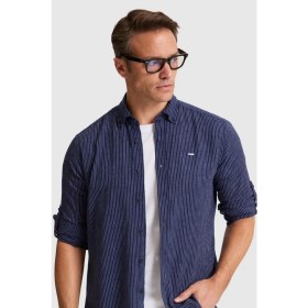 Resim U.s. Polo Assn. Erkek Lacivert Gömlek Desenli 50322182-VR033 