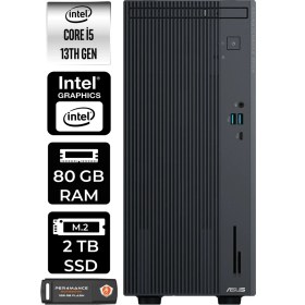 Resim Asus Expertcenter P500 Mini Tower Intel Core I5 13420H 80GB 2tb SSD Fdos Masaüstü Bilgisayar & Per4 USB Bellek P500I58512B0DP339 