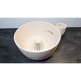 Resim HyperDesign HydroBowl Çok Amaçlı Otomatik Yıkama ve Süzme Kabı - Meyve, Sebze ve Tahıl Temizleme Haznesi 