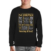 Resim Burç - Scorpio Amazing Siyah Çocuk Sweatshirt 