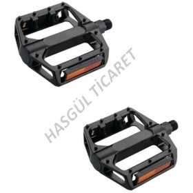 Resim Hsgl Bisiklet Geniş Bilyalı Reflektörlü Siyah Pedal P-896 