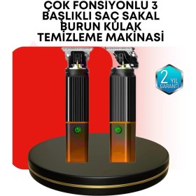 Resim Aylina Bfs Erkekler Için Şarjlı 3’ü 1 Arada Trimmer Seti – Güçlü Motor, Sessiz Çalışma 
