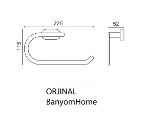 Resim Çelik Banyo Paslanmaz Pirinç Zirve Kağıt Havluluk Krom 