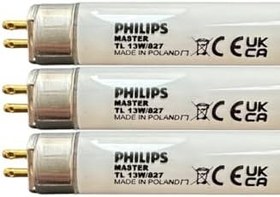 Resim Philips Master T5 Floresan Ampul, 13W, 827, 2700K Sarı Işık, G5 Duylu, 3 Adet 