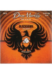 Resim Dean Markley 8010 Blackhawk Kaplamalı Akustik Gitar Teli Extra Light Kararmaya Karşı Korumalı Uzun Ömürlü 