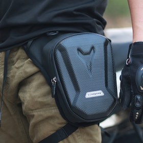 Resim Taktik Şövalye Motosiklet Bacak Çantası Sürüş Çantası Motosiklet Crossbody Çantası Erkek Bel Çantası Teslimat Crossbody Sürüş Sırt Çantası Su Geçirmez 