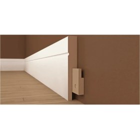 Resim By İstanbul Yalı Serisi 10 mt Lake Pvc Kaplama Saten Beyaz 10 cm Parke Süpürgelik 