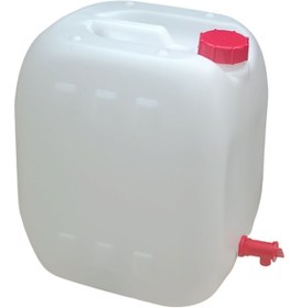 Resim POLATLI OTO AKSESUAR 20 Litre Kalın Sanayi Tipi Musluklu Bidon Beyaz 