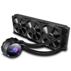 Resim Asus Rog Strix LC II 360 Aura V3 RGB 360mm İşlemci Sıvı Soğutucu 