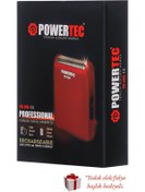 Resim Powertec TR-330 Profesyonel Şarjlı Günlük Sakal Tıraş Makinesi Sinekkaydı Tıraş ve Erkek Bakım 