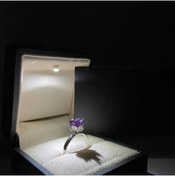 Resim LOTUS JW Lotus Çiçeği Yüzük & Işıklı Yüzük Kutusu - 925 Ayar Gümüş Yüzük 