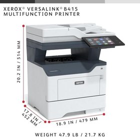 Resim Xerox VersaLink B415VDN Siyah Beyaz Çok Fonksiyonlu 47 PPM Lazer Yazıcı Ağ Destekli 
