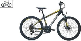 Resim CARRARO SPEED 241 24 360H 21-V MD MAT SIYAH-SARI-AÇIK TURUNCU R1 