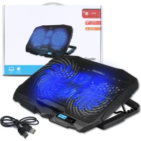 Resim Revenge S18 Yükseklik Ayarlı 4 LED Fanlı Ayarlanabilir Laptop Soğutucu Notebook Bilgisayar Standı 