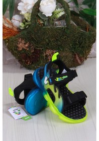 Resim Vicco 332.p25y.256 Jack Siyah Rahat Esnek Işıklı Erkek Çocuk Sandalet Siyah 