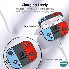 Resim Microsonic AirPods 3. Nesil için Kılıf Cartoon Figürlü Silikon Crtn-Fgr-Slr-Mn-Dna [AirPods 3 ile Uyumlu Kılıf - Gül Kurusu] 