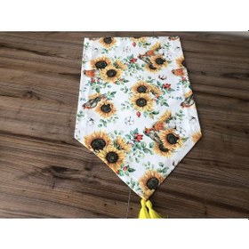 Resim Ayçiçeği Desenli Runner Çok Renkli 