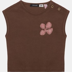 Resim GB Baby Kız Bebek Kahverengi Tshirt 23ss1bg1521 