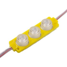 Resim Nitronelektronik-3W Mercekli Modül 3'Lü Led - Sarı 12V 