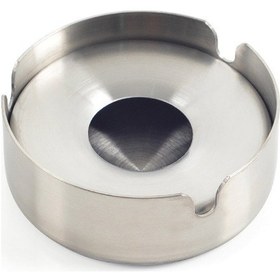 Resim Omnisoft Skoçlu Küçük Boy Küllük Kül Tablası Kapaklı Yuvarlak Pas 