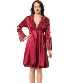 Resim Donna 5515 6'Lı Saten Gecelik Ve Sabahlık Çeyiz Seti Takımı 