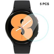 Resim Sones 5 Adet Galaxy Uyumlu Watch4 40mm Enkay Şapka-prens 0.2mm 9h 2.15d Kavisli Kenar Temperli Cam Ekran Koruyucu Watch Filmi 