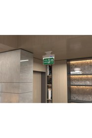 Resim Hzatech Sıva Üstü Ve Duvar Tipi Çıkış Exit Yönlendirme Armatürü 