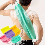 Resim 1 adet Peeling Sırt Temizleyici Havlu - Uzun Esnek, Erkekler & Kadınlar için Güçlü Tutuş, Duş & Banyo için İdeal 