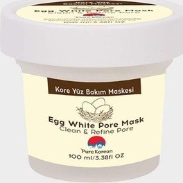 Resim Pure Korean Egg White Pore Wash-Off Mask 