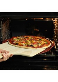 Resim Emile Henry EH347614 Seramik Yuvarlak Pizza Fırın Kabı (40x35x13) Kırmızı 