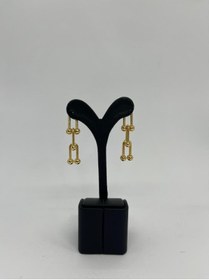 Resim közen bijuteri Kopuz Jewelry Kadın Şık Gold Kaplama Tiffany Blance Çelik Küpe 
