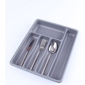 Resim Gri - 5 Bölmeli Çekmece İçi Kaşıklık 36x29x5cm 4989 Çok Renkli 