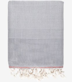 Resim Tan Dokulu Peştemal Gri - Gri / 100x175 