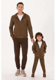 Resim U.S. Polo Assn. Erkek Regular Fit Haki Şardonlu Örme Hırka 50313755-VR027 
