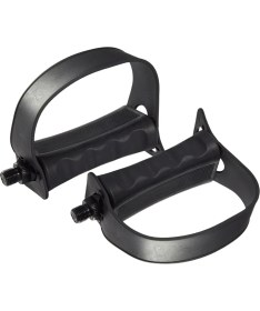 Resim Segolike Sapanlar ile Egzersiz Bisikleti Pedalları 1/2-Inç Veya 9/16-Inç Mil Kaymaz Kısa 14MM Mil (Yurt Dışından) 