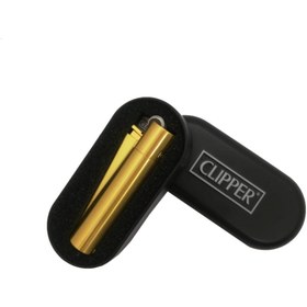 Resim Clipper Kutulu Metal Çakmak Gold 