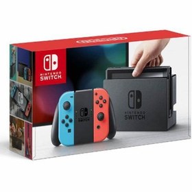 Resim Switch Pal Oyun Konsolu Neon Mavi Ve Kirmizi Joy-Con 