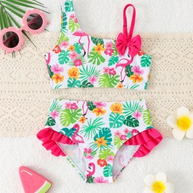 Resim Bebe kızlar için Moda Mayo Takımı 