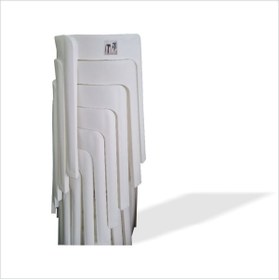 Resim M3DECORİUM Büyük Geniş Uzun Sağlam Sert Plastik Kırılmaz Hafif 45 Cm Banyo Balkon Bahçe Oturak Tabure Sandalye 