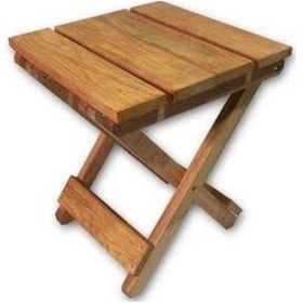 Resim Ahşap Katlanır Tabure 1 Adet 30 cm x 36 xm 