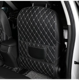 Resim Chuangyinshop 1pc 2pcs Araç Arka Koltuk Koruyucu Ön Koltuk Koruma Çocuk Oyuncağı İçecek Saklama Çantası 