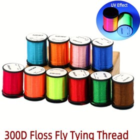 Resim 1/10 adet 300D İplik Uçlu İplik Yüksek Tensil ve Pürüzsüz Bağlama Hattı Orta Boy Nymph ve Büyük Boy Streamer Bass Pike Trout Salmon Muskie Tuzlu Su Balıkçılığı İplikleri ve Jigging saç tokası Yemleri 